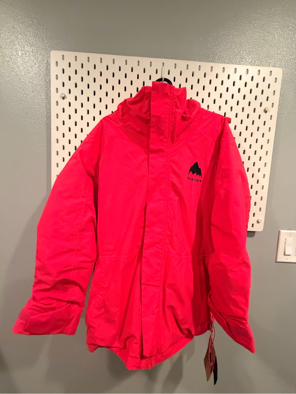 Burton Kids Hot Pink Rain Jacket with Hood